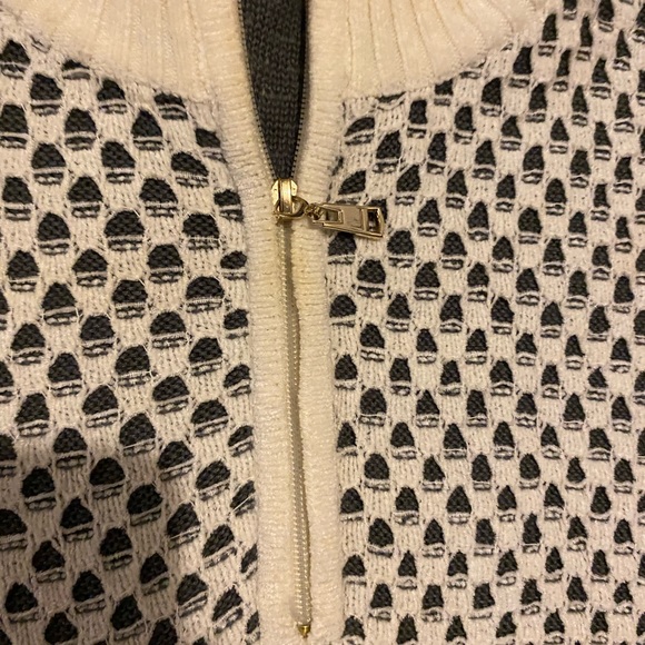 Vintage prestige original  double layered knit webbed quarter zip pullover mens - Picture 4 of 6